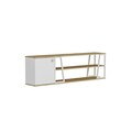 Comoda TV, Arnetti, Lissa Dolapli Tv Stand, 160x30x48 cm, PAL, Safir / Alb