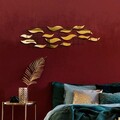 Decoratiune de perete, Lumos, Metal, Latime: 110 cm / Inaltime: 32 cm / Adancime: 4 cm, Multicolor