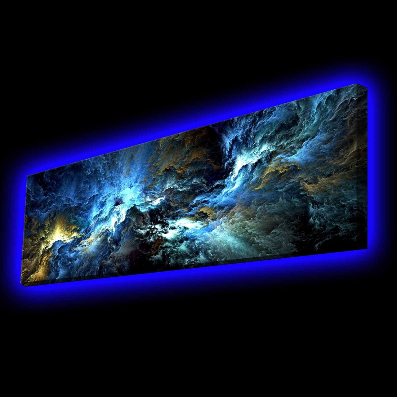 Tablou decorativ cu lumina LED, 3090KTLGDACT, 30 x 90 cm, Multicolor - view 2