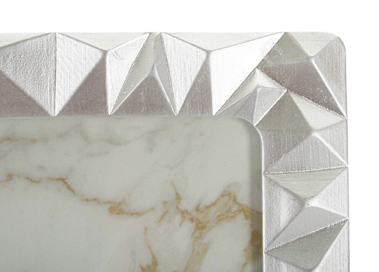 Rama foto, Embossed Diamonds, Mauro Ferretti, polirasina, 15x20 cm, argintiu — imaginea 5