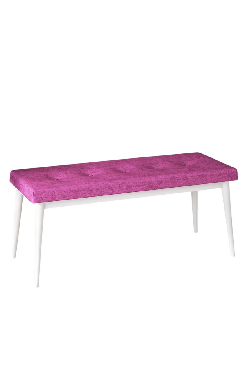 Banca, Hanah Home, Pera Bench, Mov/Alb — imaginea 2