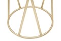 Masuta Glam Simple, Mauro Ferretti, Ø 35x75 cm, fier, auriu