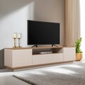 Comoda TV, Hanah Home, Veramont, 180x44.6x44.5 cm, PAL, Cașmir / Pin Atlantic