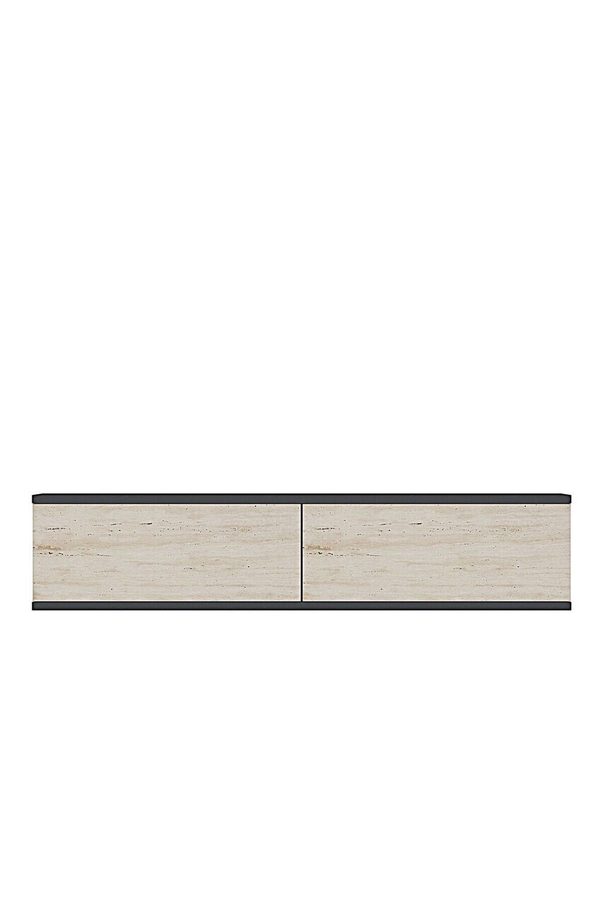 Dulap, Hanah Home, Aplos 120, 120x25.5x29.6 cm, Antracit / Travertin — imaginea 5