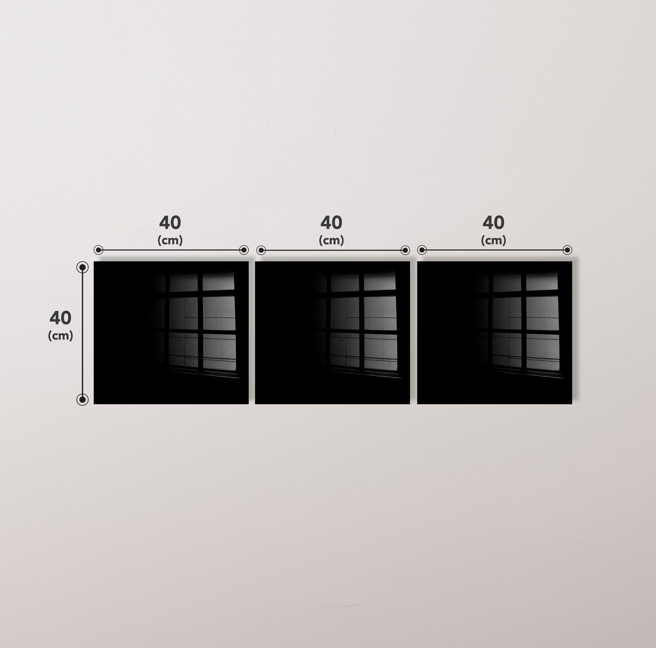 Set 3 tablouri decorative, 2045, 40 x 40 cm, 3 piese, Multicolor - view 9