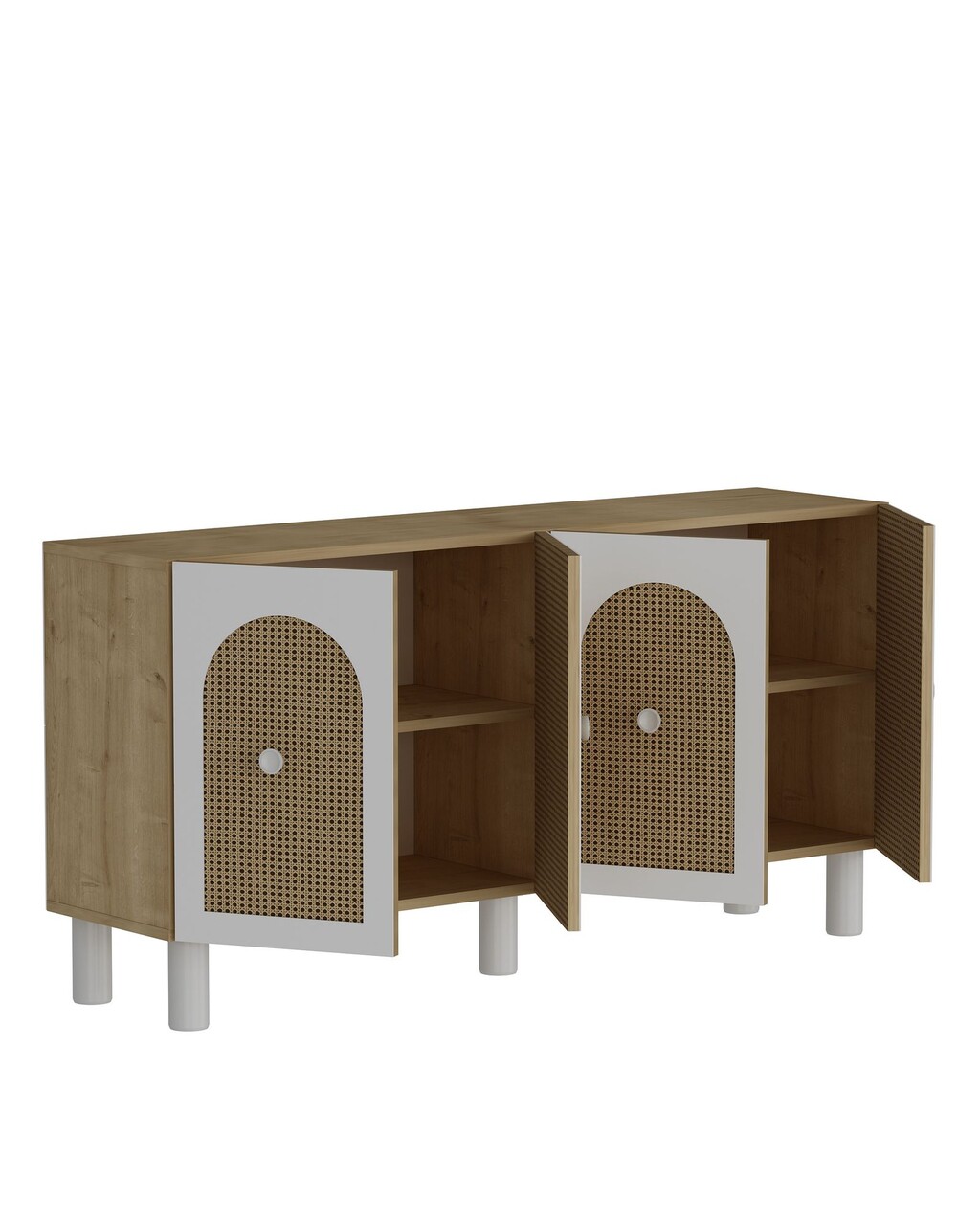 Consola, Hanah Home, Elle, 150x75x30 cm, PAL , Stejar Safir / Hazeran - view 6
