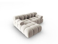 Coltar modular stanga 3 locuri, Bellis-51, Micadoni Home, 188x155x70 cm, catifea, bej inchis