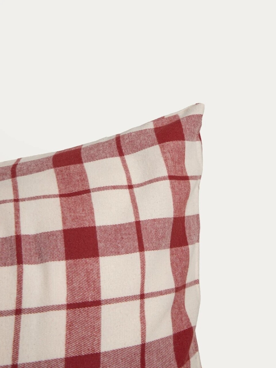 Lenjerie de pat King Size, Nordy, Homla, 200x220 cm, 3 piese, bumbac, rosu/alb — imaginea 5