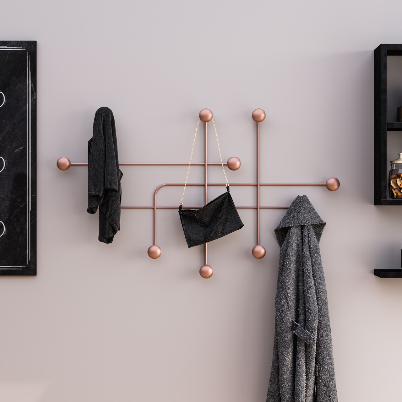 Cuier de perete Samara-C Grosime: 9 mm Cupru