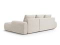 Coltar extensibil dreapta 3 locuri, Linz, Cosmopolitan Design, 275x142x84 cm, cotiera stanga, tesatura structurata, bej