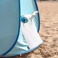 Cort de plaja cu piscina pentru copii Tenfun, InnovaGoods, cu protectie UV UPF 50+, 81 x 72 x 110 cm, albastru