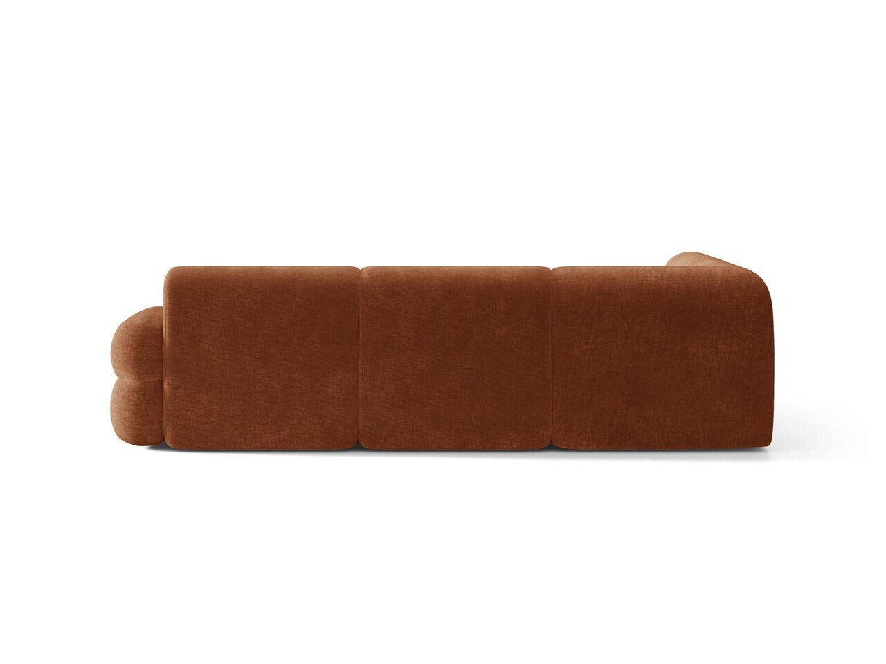 Coltar stanga 5 locuri, Neo, Micadoni Home, 295x210x83 cm, tesatura Chenille, teracota — imaginea 4