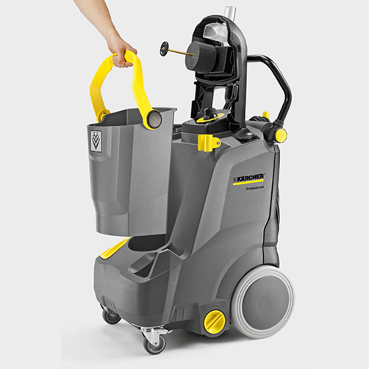 Aspirator cu spalare prin injectie-extractie profesional Puzzi 30/4, Karcher, gri — imaginea 3