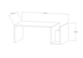 Masuta de cafea, Asse Home, Memo, Travertin