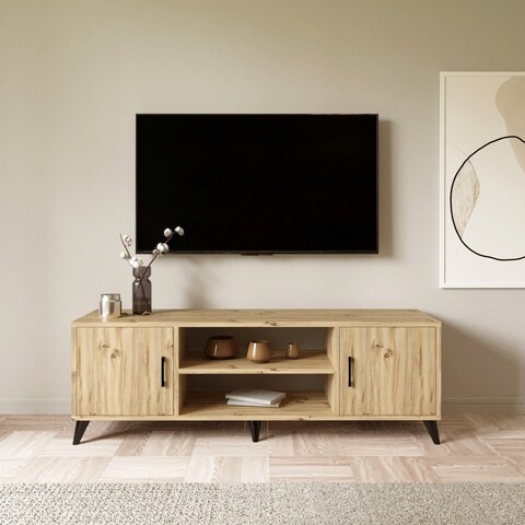 Comoda tv, lacivert, deniz, 150x55x40 cm, stejar