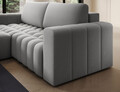 Coltar extensibil stanga 4 locuri ELTAP, Bon-18, Bonett, 250x175x92 cm, lemn/poliester, gri deschis