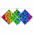 Set 4 tablouri decorative, 4MDF784675318, MDF, Imprimat UV, Multicolor
