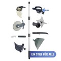 Sapa de gradina si cultivator 2 in 1 Maximex, Garden, 17x71 cm, otel, negru/gri