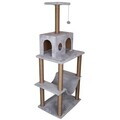 Casă pentru pisici, Paws & Whiskers, Marina, MATERIAL TEXTIL WELSOFT, Gri