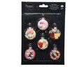Cutie cu 6 globuri asortate Donuts, Decoris, sticla, multicolor