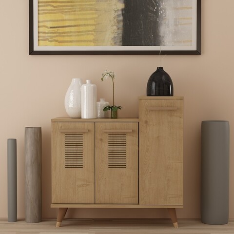 Pantofar, olivia, asimo, 90 x 90.6 x 35 cm, pal melaminat, stejar