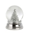 Glob de zapada, Hermann Bauer, Xmas Tree, 10 x 8 cm, polirasina, argintiu/alb