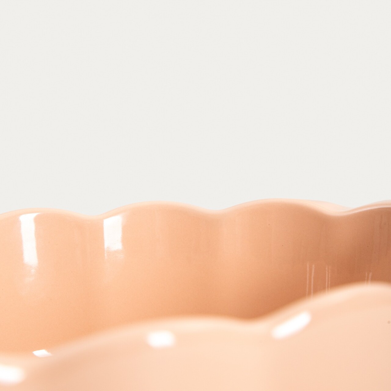 Vas de copt Brisa, Homla, 32x20x7 cm, ceramica, bej - imagine 4