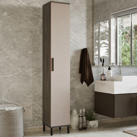 Dulap multifunctional, locelso, ve3, 29.5x183.6x29.5 cm, maro / antracit