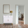 Bufet inferior Creaciones Meng, 80x36.5x85.5 cm, MDF, alb/auriu