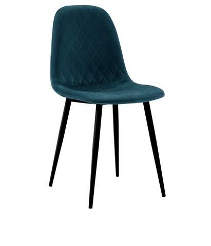 Set 2 scaune living Pearl, Heinner, 46x48x87 cm, metal, albastru 46x48x87