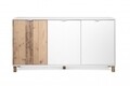 Comoda, Finori, Menorca 01B, 160 x 86 x 35 cm, PAL, alb/maro