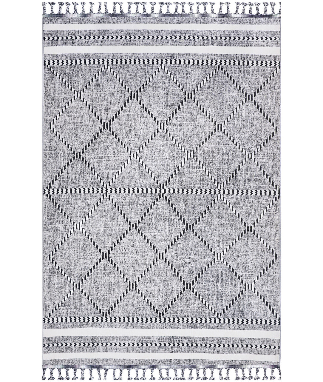 Covor, 75536A , 78x150 cm, Poliester, Gri