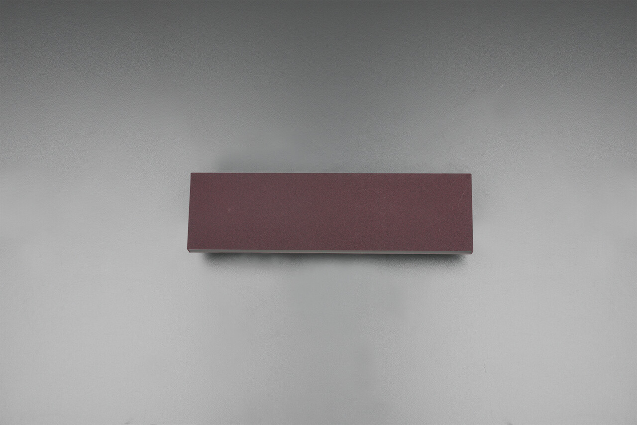 Aplica de perete Concha, TRIO, 28x8 cm, 6W, 2x SMD, metal, ruginiu