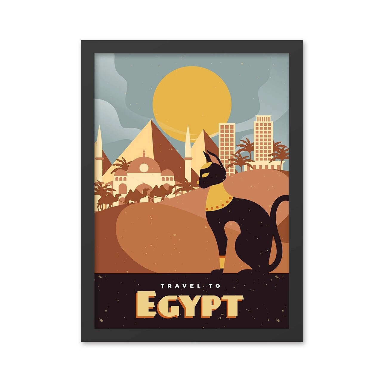 Tablou decorativ, Egypt (35 x 45), Polistiren, Multicolor — imaginea 2