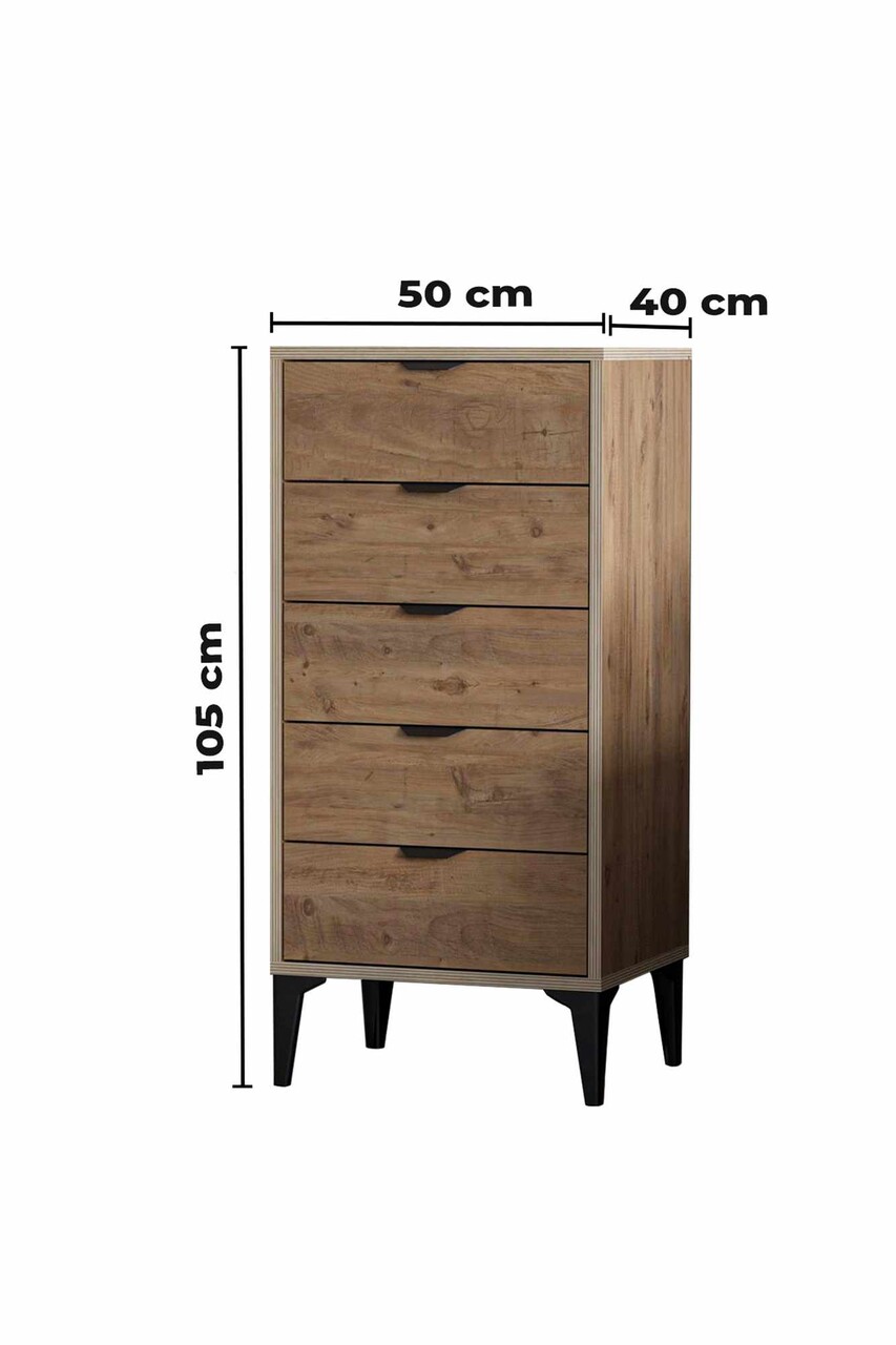 Dulap, Hanah Home, Arden, 50x105x40 cm, Pinul Atlasului - imagine 9