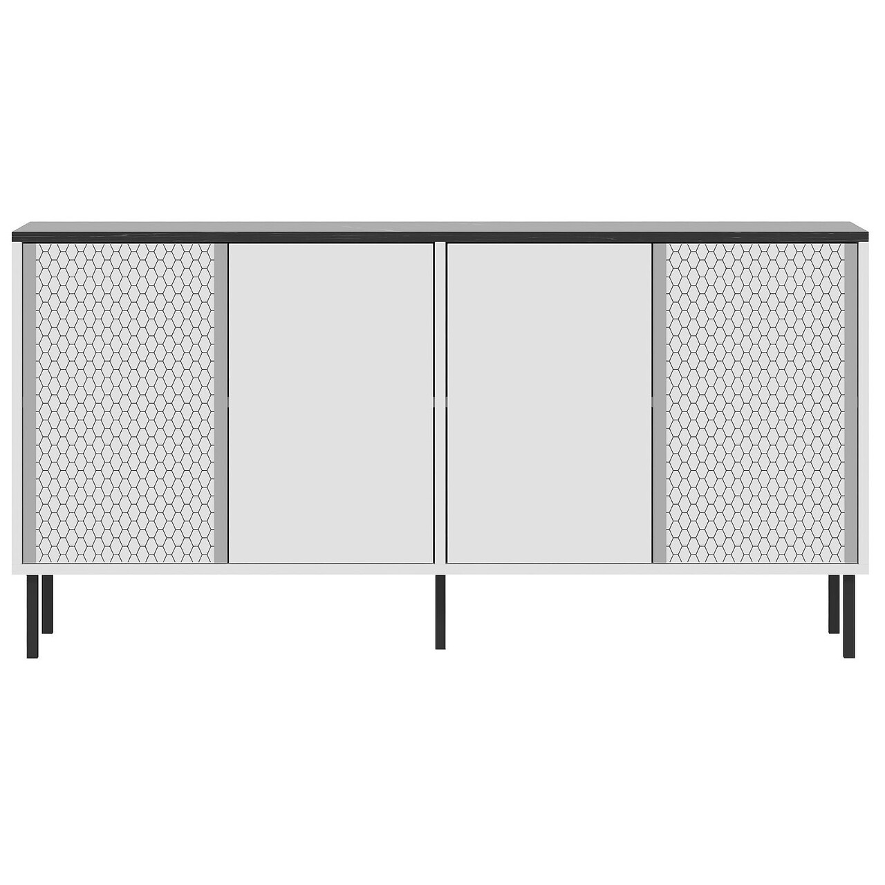 Consola, Odessa, Bertilda- White, Regal, 150x75x36 cm, Alb / Regal - 2 | YEO