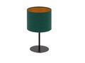 Lampa de masa ELTAP, Vespillo, 18x34 cm, 1xE27, 15W, otel/PVC, verde/auriu