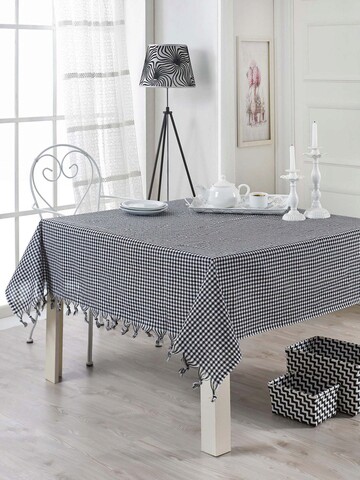 Tablecloth (150 x 150), eponj home, zifir, 150x150 cm, bumbac, alb negru