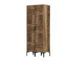 Dulap pentru haine, Hommy Craft, Kumsal PP, 80x47.5x201.4 cm, PAL, Maro