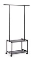 Suport pentru umerase Roald, Bizzotto, 86x35x156 cm, otel/TNT, negru