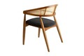 Scaun, Nordure, Lima, 54x75x50 cm, Lemn, Stejar / Negru