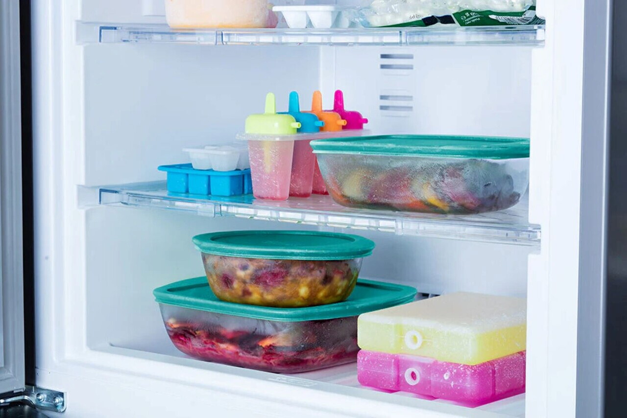 Caserola rotunda, cu capac, sticla termorezistenta, 23cm/2,3L, "Cook&amp;Store", Blue - Pyrex - view 4