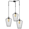 Lustra, Opviq, 892OPV1477, Metal, Negru/Nichel