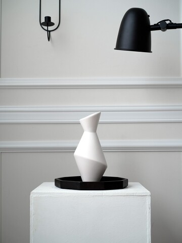 Vaza, BSI216, 13x13x24 cm, Ceramica, Alb