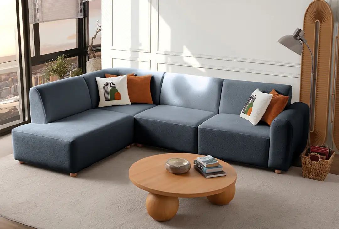 Coltar, Atelier del Sofa, 752EST1339, Frame: 70% HORNBEAM/30% MELAMINE COATED CHIPBOARD, Albastru