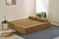Canapea extensibilă cu 2 locuri, Balcab Home, 825BLC5405, Material: 100% ȘENILĂ, Maro