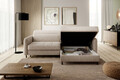 Coltar extensibil dreapta 3 locuri ELTAP, RT-18RAQ, Gomsi, 228x165x100 cm, lemn/poliester, bej