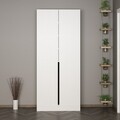Cuier de perete, Minerva, Noah, 90x210x35 cm, PAL, Alb