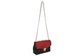 Geanta Beverly Hills Polo Club, 623, piele ecologica, negru/rosu