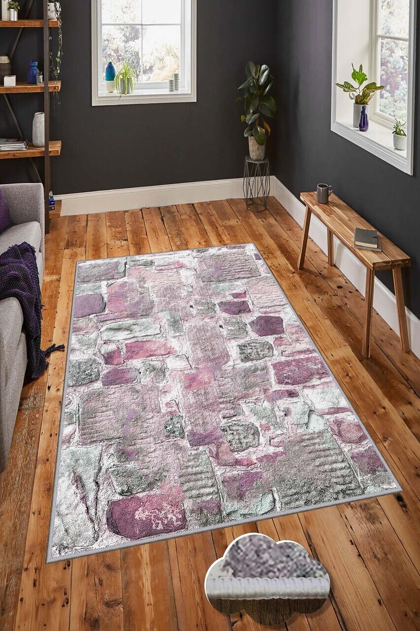 Covor Hmnt672 100x200 cm Poliester Multicolor